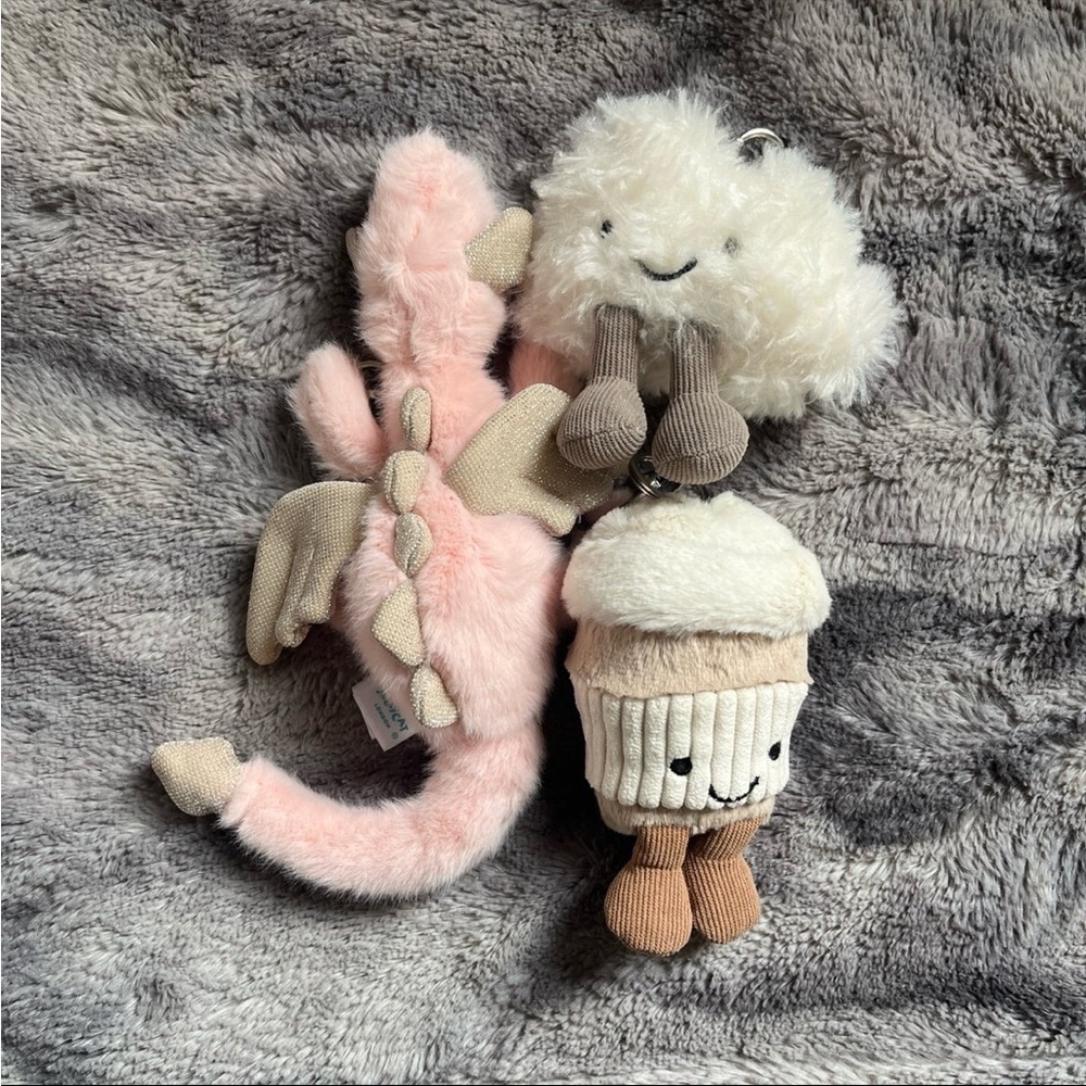 Jellycat bag charm bundle